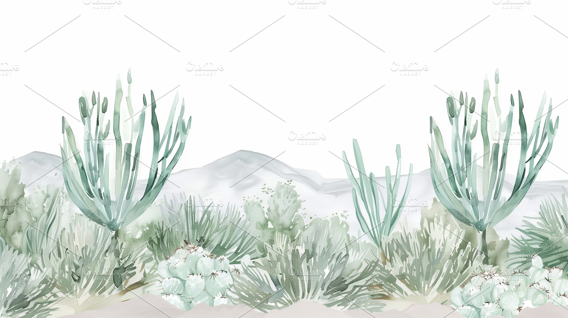 An American or Mexican desert, a Nature Photo by Imaginarium