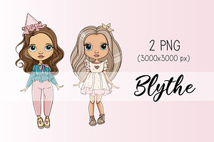 Illustrations Blythe Dolls