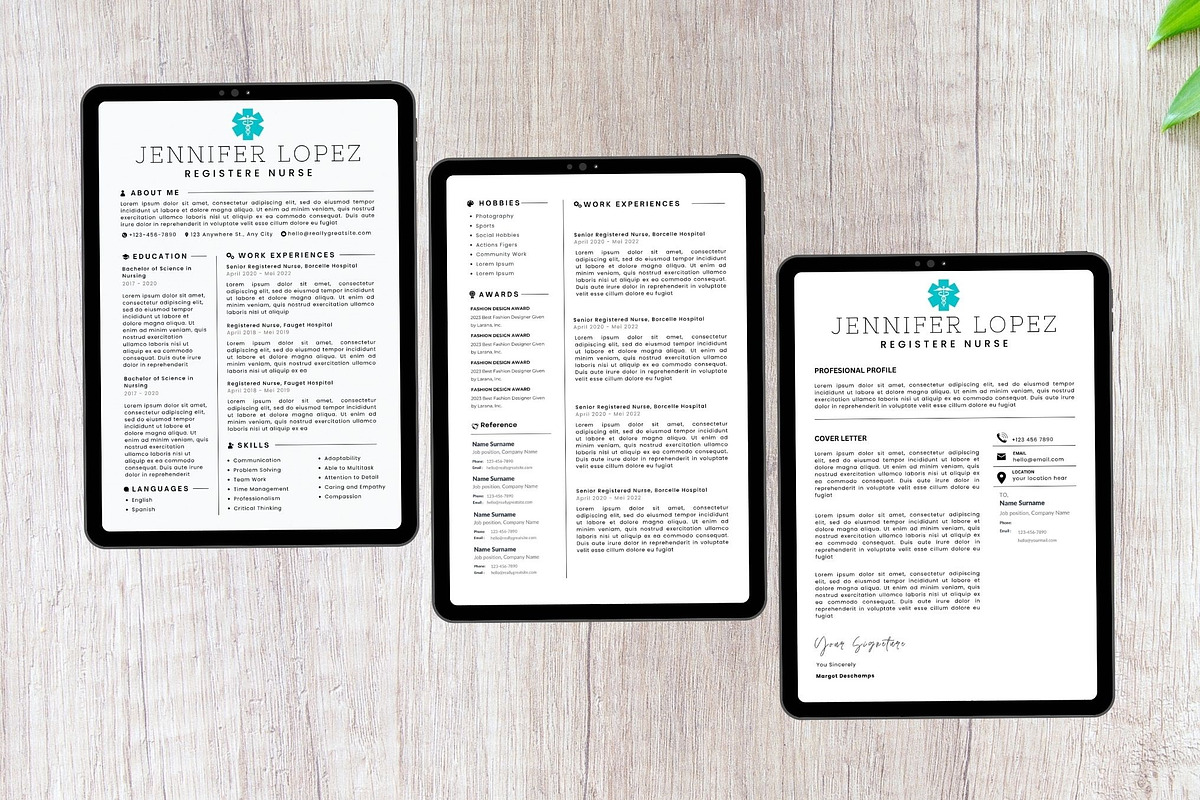 registered nurse resume template, a Resume Template by iloveTemplate (Photo 3 of 3)