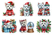 Christmas Westie Png Graphics, an Illustration by SinaCreation (Thumbnail 3 of 5)
