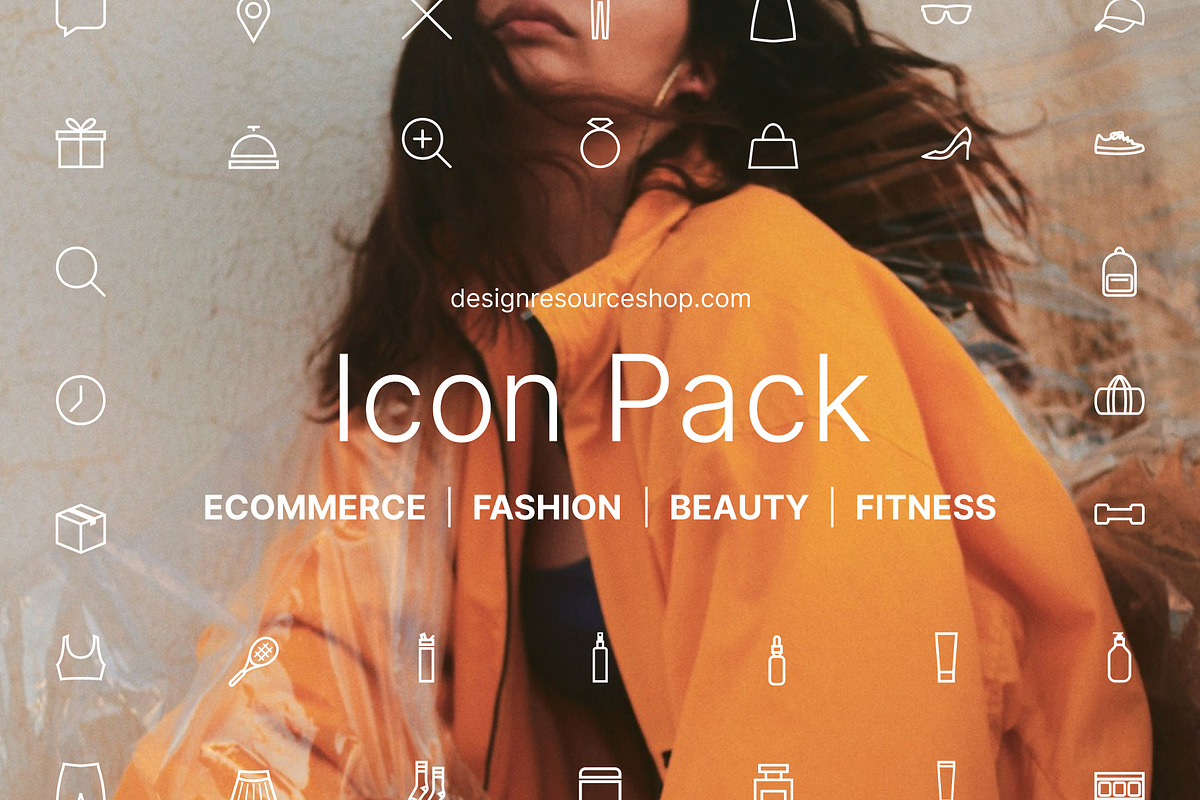 Fashion, Beauty, Fitness Icon Pack, an Outline Icon by The Design Resource Shop (Photo 1 of 4)