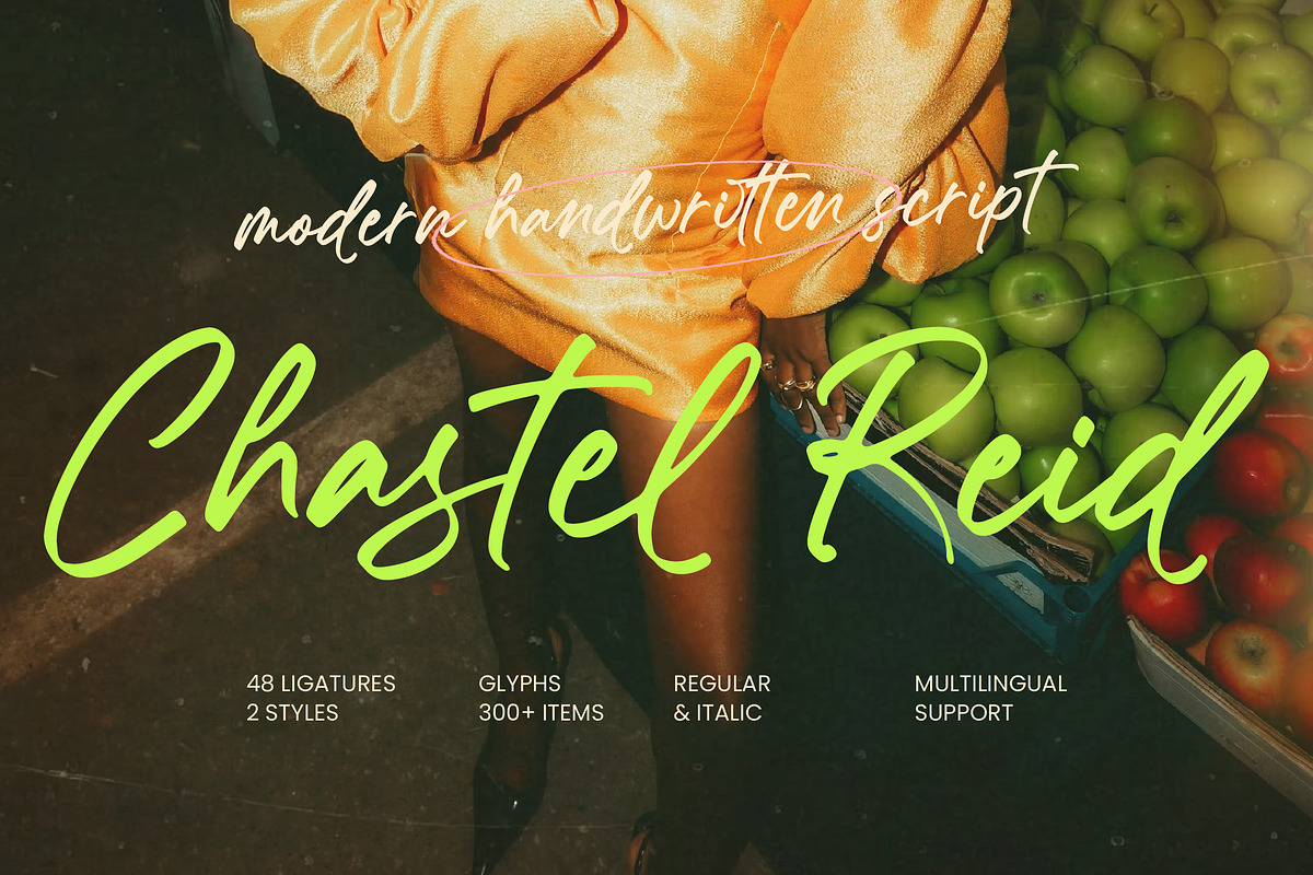Chastel Reid Modern Handwritten, a Script Font by Letterena Studios Script (Photo 1 of 10)