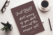 Humble Monster - Calligraphy Font, a Script Font by Letterative Studio (Thumbnail 4 of 5)