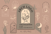 Arch line logo. Female art emblems., an Illustration by bioraven (Thumbnail 1 of 11)