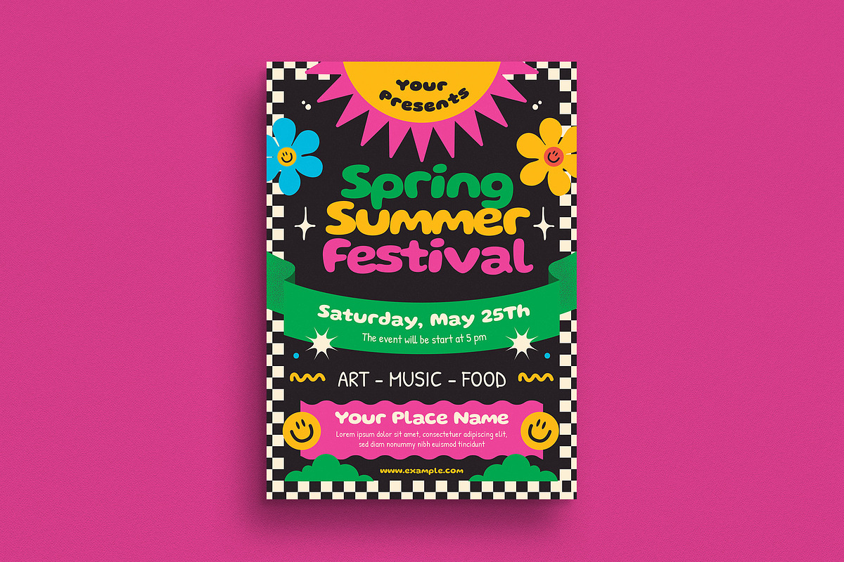 Spring Summer Festival Event Flyer, a Flyer Template by Guuver (Photo 1 of 3)