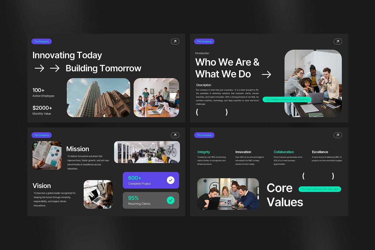 Company Profile Powerpoint Template, a Presentation Template by Eklip Studio (Photo 3 of 6)
