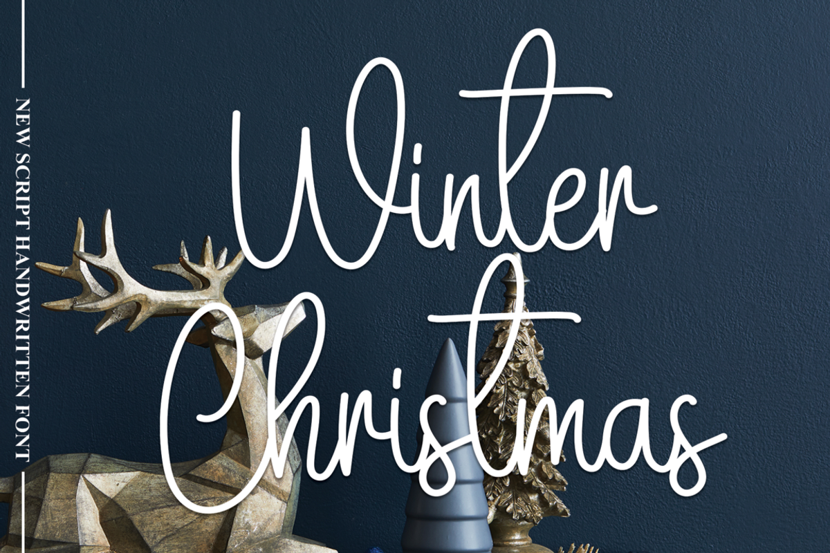 Winter Christmas | Script Font, a Script Font by Scratchones (Photo 1 of 6)