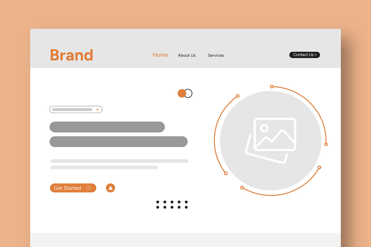 Wireframe Landing Page, a Landing Page Template by CreativeShaper (Photo 2 of 6)