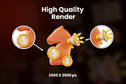 Digital Marketing 3D Icon Pack, an Object Graphic by Artnivora.Std (Thumbnail 2 of 4)