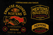 Mertens + Traditional Tattoo Extras, a Serif Font by goodsbyfloyd (Thumbnail 5 of 12)