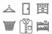 Bundles Set Laundry Vector Icons, an Outline Icon by adenpinkstore (Thumbnail 7 of 10)