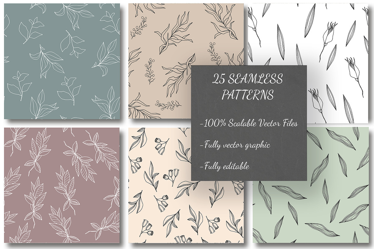 Wild flower patterns VOL 2, a Pattern Graphic by CARROTDESIGN (Photo 3 of 5)
