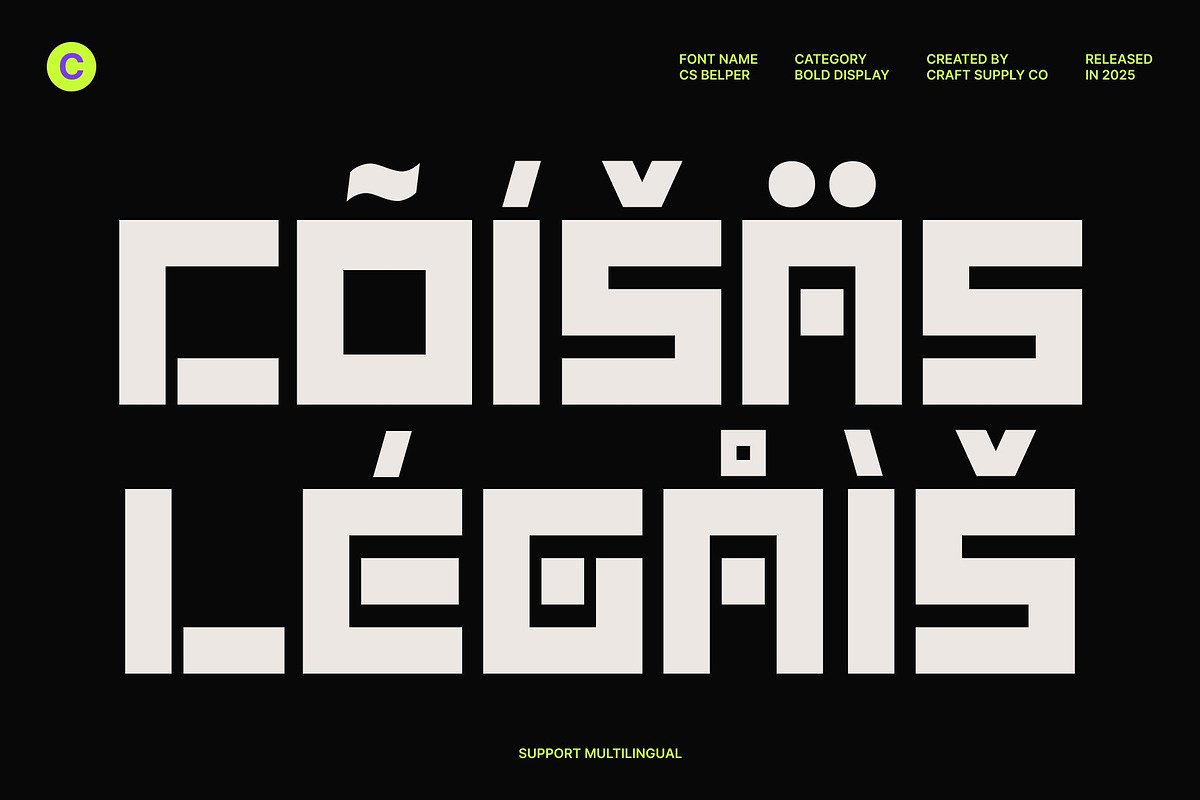 CS Belper – Futuristic Font, a Sans Serif Font by Craft Supply Co. (Photo 6 of 8)