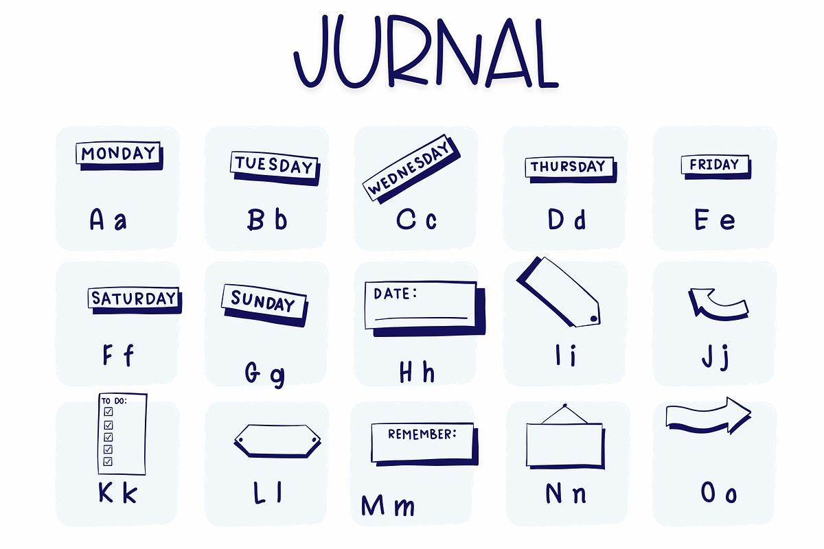 Journal | Symbols Fonts, a Symbol Font by Sirinart (Photo 2 of 8)