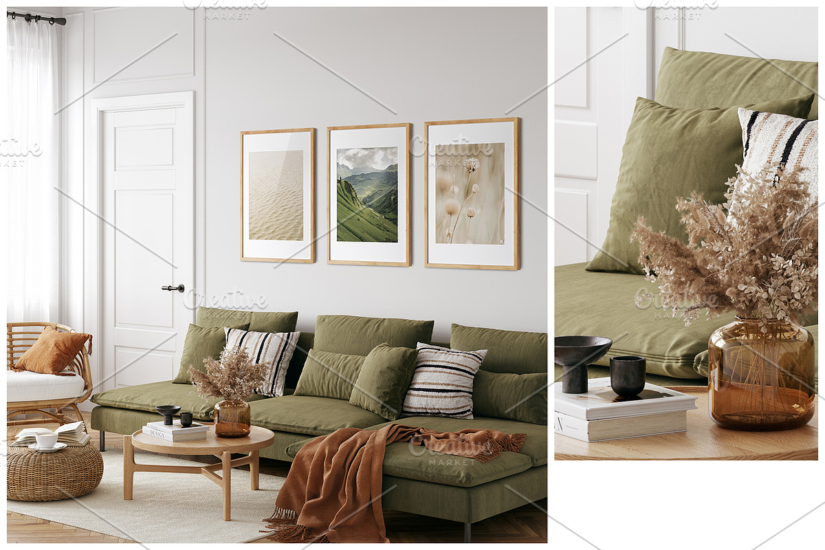Frame & Wall Mockup Bundle, a Print Template by Yuri-U (Photo 17 of 25)