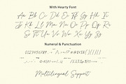 With Hearty - Heart Script Font, a Script Font by Typebae (Thumbnail 9 of 9)