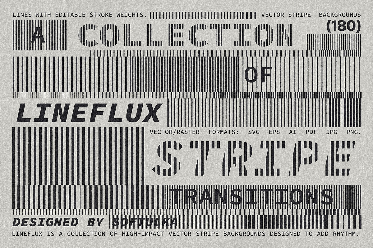 Lineflux – Vector Stripe Transitions, a Graphic by softulka (Photo 10 of 10)