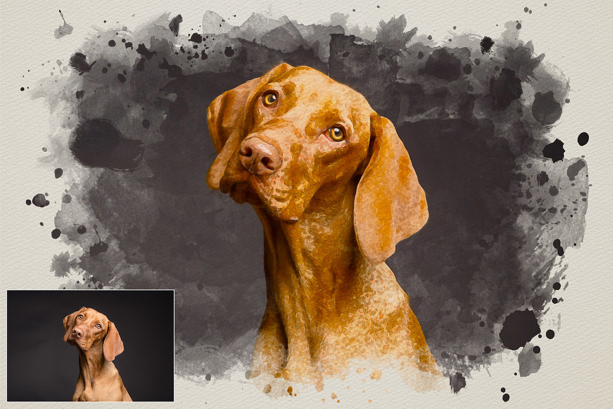 Artistic Watercolor Effect Photoshop, an Action Add-On by liptouse (Photo 4 of 11)