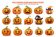 Halloween Pumpkin Sublimation PNG, a Seasonal Illustration by Creative Arslan (Thumbnail 2 of 8)