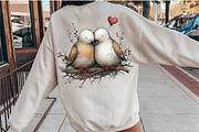 Valentines Birds Clipart PNG, an Illustration by SinaCreation (Thumbnail 6 of 11)
