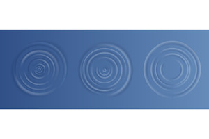 Water ripple effect top view, an Illustration by Things for designers