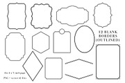 Sale- Floral Borders Design Set, an Illustration by Art by Lin (Thumbnail 7 of 7)