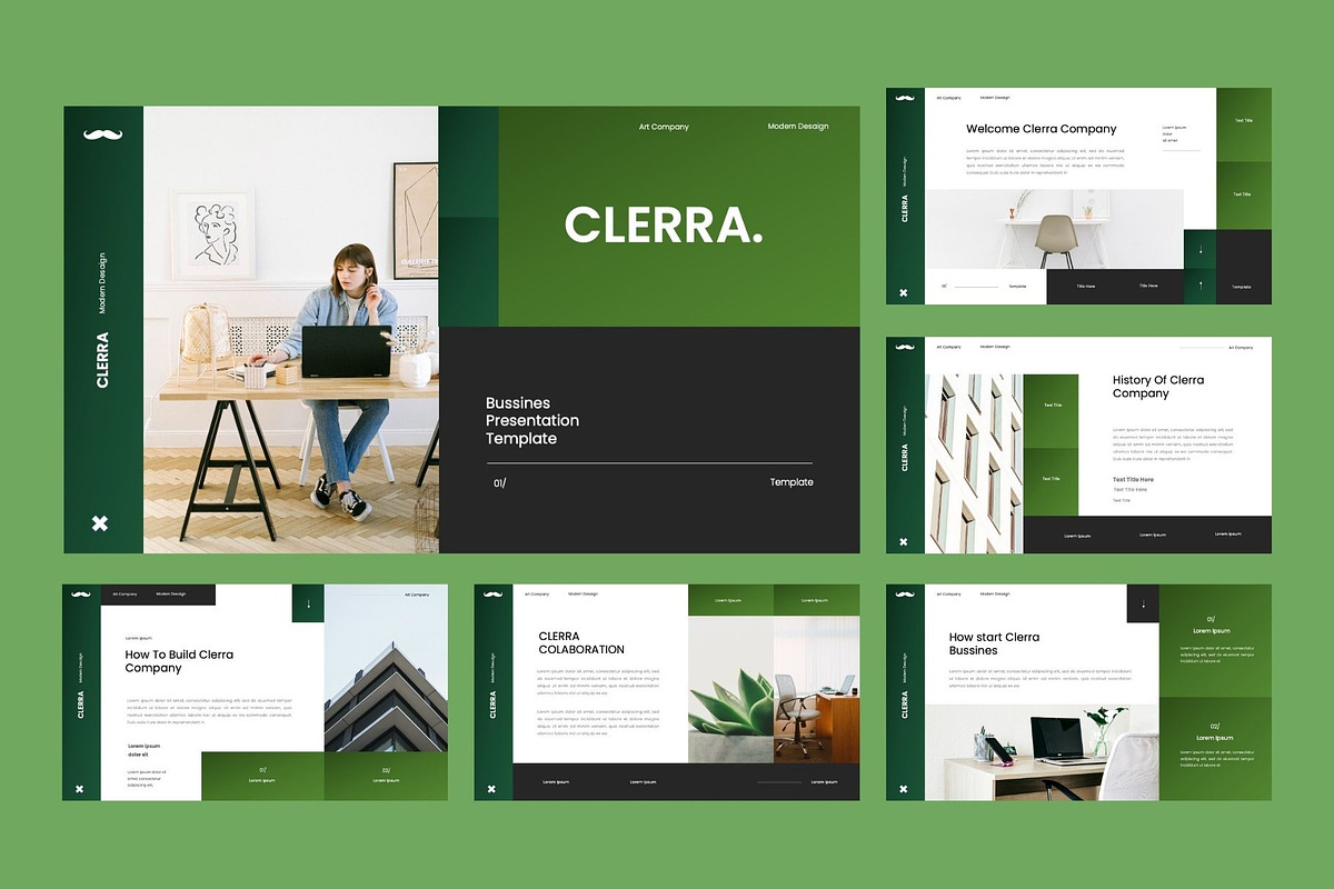 CLERRA  Business Keynote Template, a Presentation Template by Rizki Herdian (Photo 2 of 6)