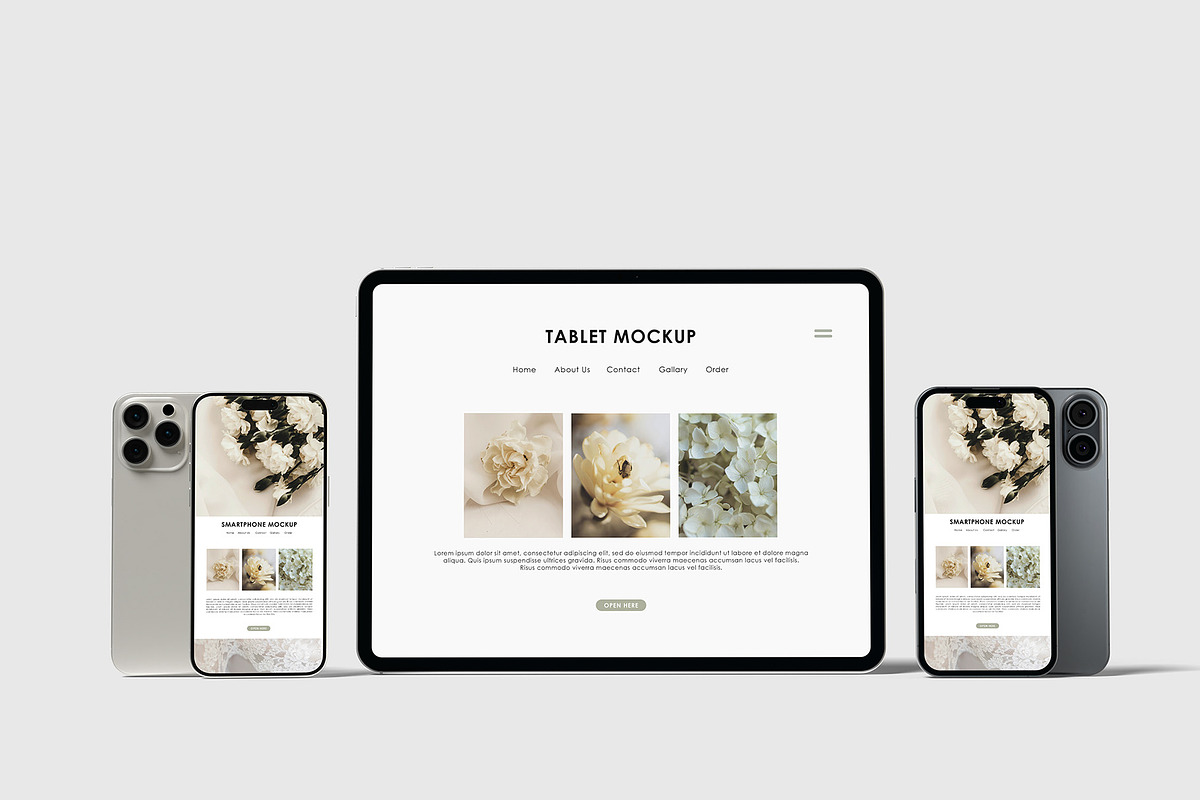 Multi Device Responsive Mockup, an iPad Mockup by Graphicbars (Photo 13 of 23)