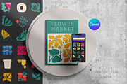 Abstract Flora. Poster Creator, a Decorative Illustration by Purrga (Thumbnail 9 of 10)