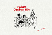 Christmas Vibe: Vector Line Art, a Seasonal Illustration by divanovskaya_nv (Thumbnail 15 of 15)