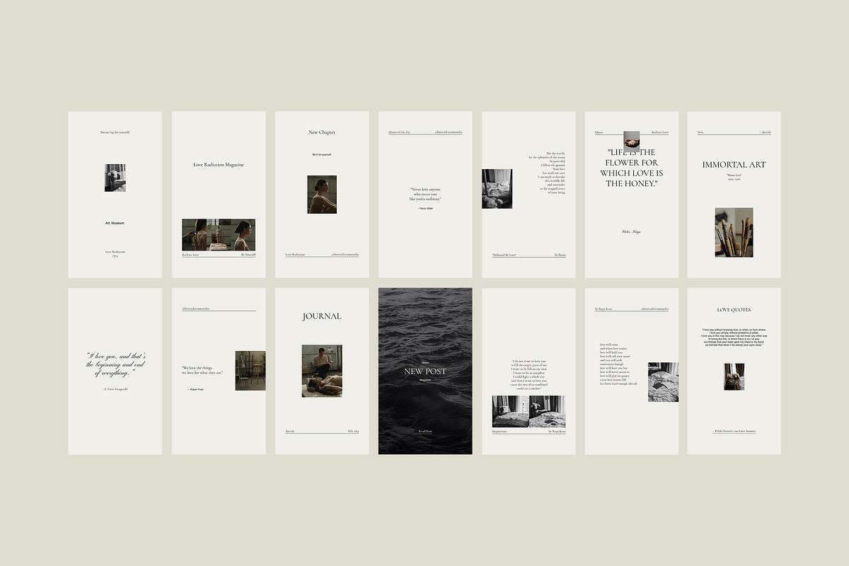 CANVA PS Instagram Templates Posts, a Social Media Template by Love Radiation Studio (Photo 14 of 16)