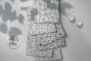 12 Monochrome floral pattern, a Pattern Graphic by ananastya (Thumbnail 2 of 8)