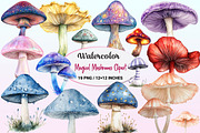 Magical Mushrooms Clipart, a Graphic by CitraGraphics (Thumbnail 1 of 2)