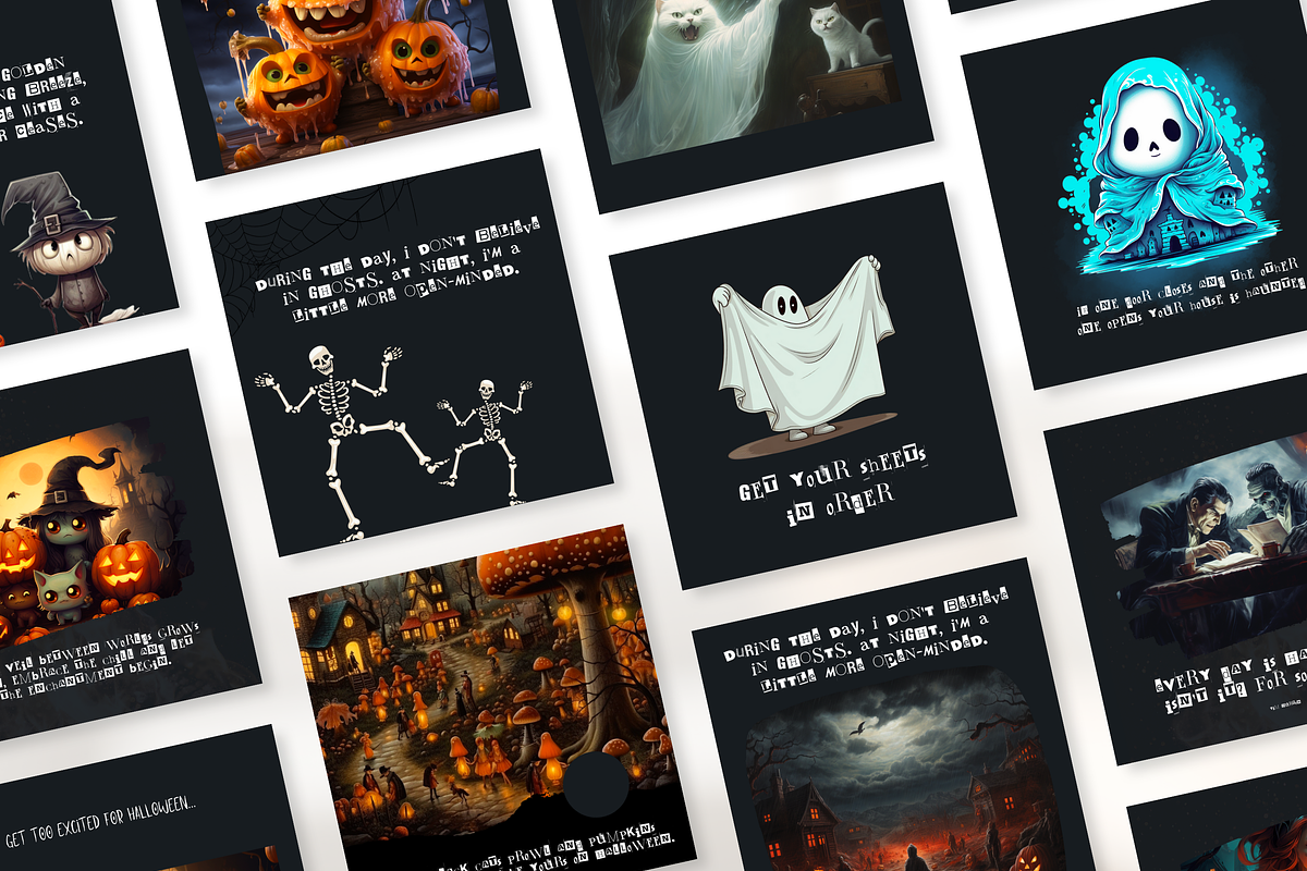 Funny Halloween Template Set I Canva, a Social Media Template by The Social Stuff (Photo 3 of 11)