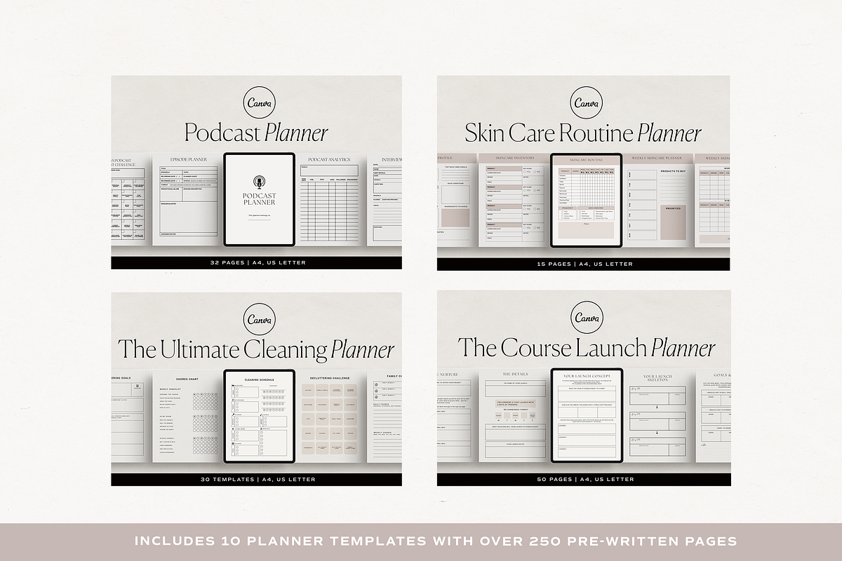 The Planner Bundle Canva Template, a Presentation Template by HelloKarla (Photo 3 of 5)