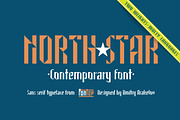 North Star sans serif typeface, a Sans Serif Font by Fontop (Thumbnail 1 of 8)