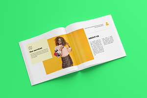 Square Magazine Mockup