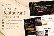 Dinely - Luxury Restaurant Website, an UI Kit Template by dhuhacreative (Thumbnail 1 of 16)