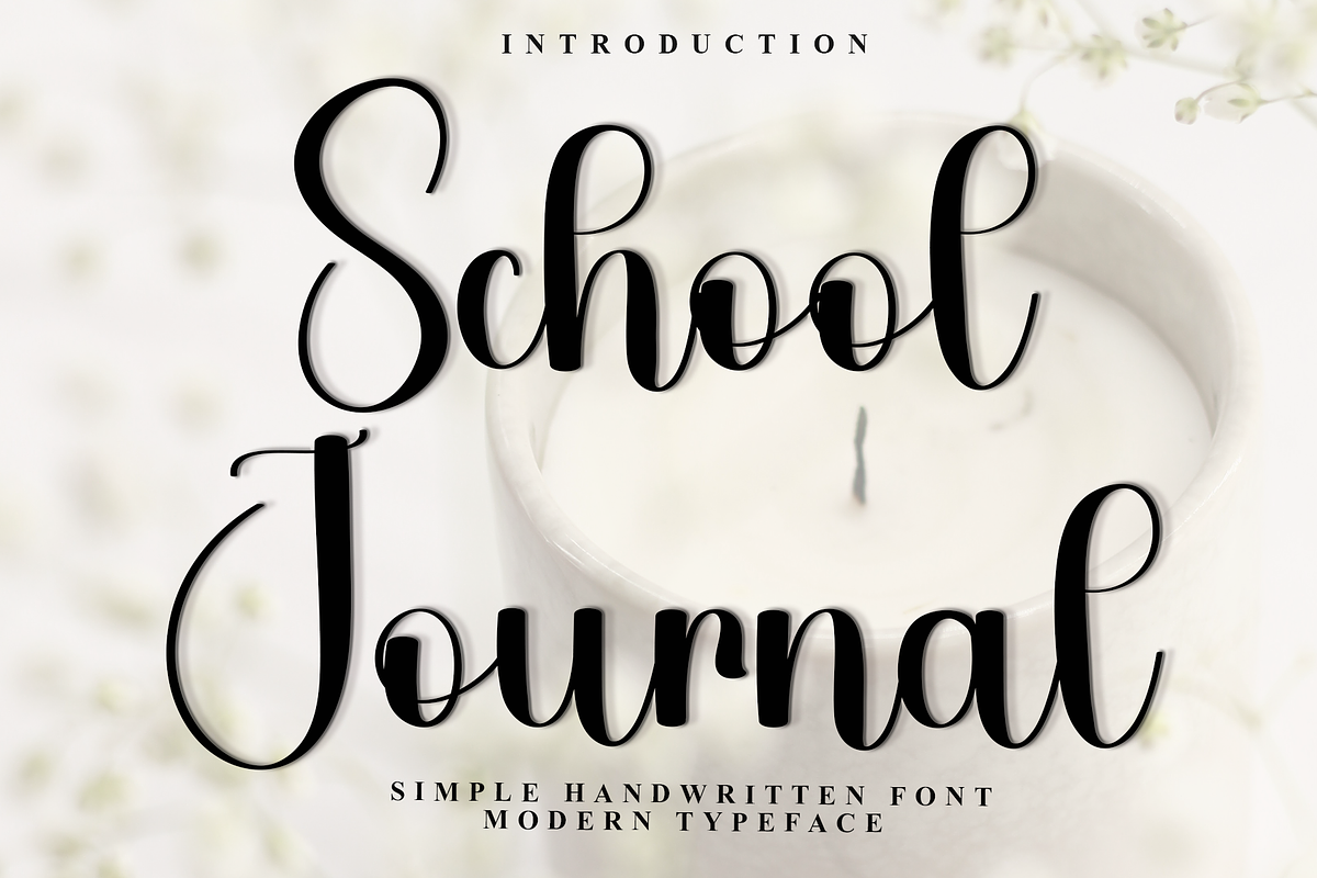 School Journal, a Handwritten Font by InermediaSTUDIO (Photo 1 of 8)
