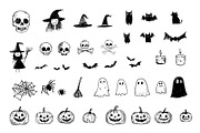 Creepy Cute Halloween: Doodle Set, a Seasonal Illustration by VasilkovS (Thumbnail 4 of 5)