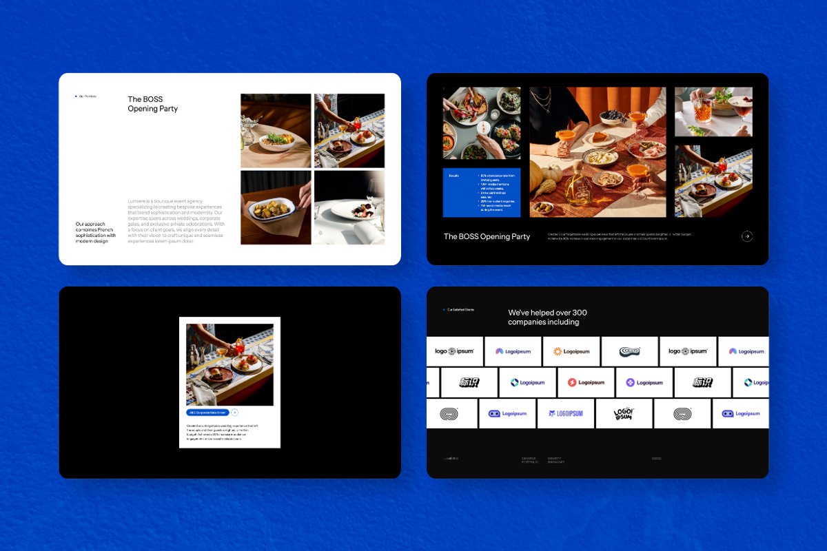 Lumiere Creative Portfolio Gslides, a Presentation Template by Unich Design Bureau (Photo 7 of 8)