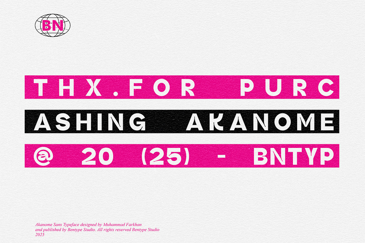 Akanome Sans, a Sans Serif Font by Bentype Studio (Photo 6 of 6)