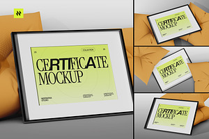 Certificate Mockup Pack, a Merchandise Mockup by Neermana