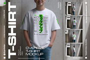 5 Oversized T-Shirt Mockups, a Shirt Mockup by Grow Design Craft Studio (Thumbnail 1 of 7)