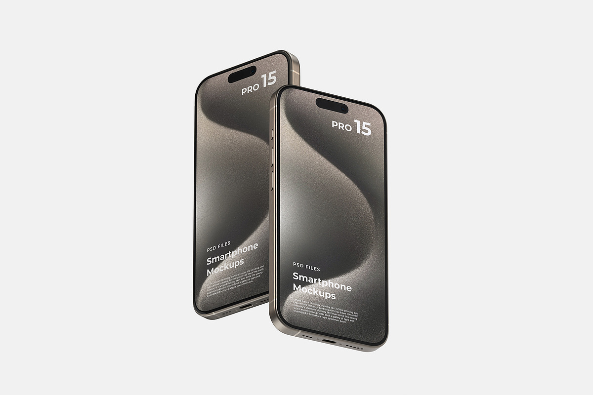 iPhone 15 Pro Mockup, an iPhone Mockup by graphicpages (Photo 14 of 19)