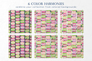 Macaron and blueberry sprigs, a Pattern Graphic by Yummy (Thumbnail 3 of 7)