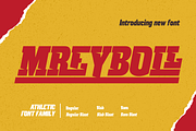 MREYBOLL | Athletic Font, a Font by twinstd (Thumbnail 1 of 16)