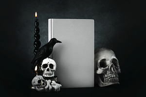 Halloween books concept background, a Holiday Photo by esthermm