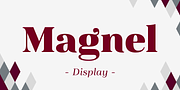 Magnel Display, a Serif Font by Eimantas Paskonis (Thumbnail 1 of 6)