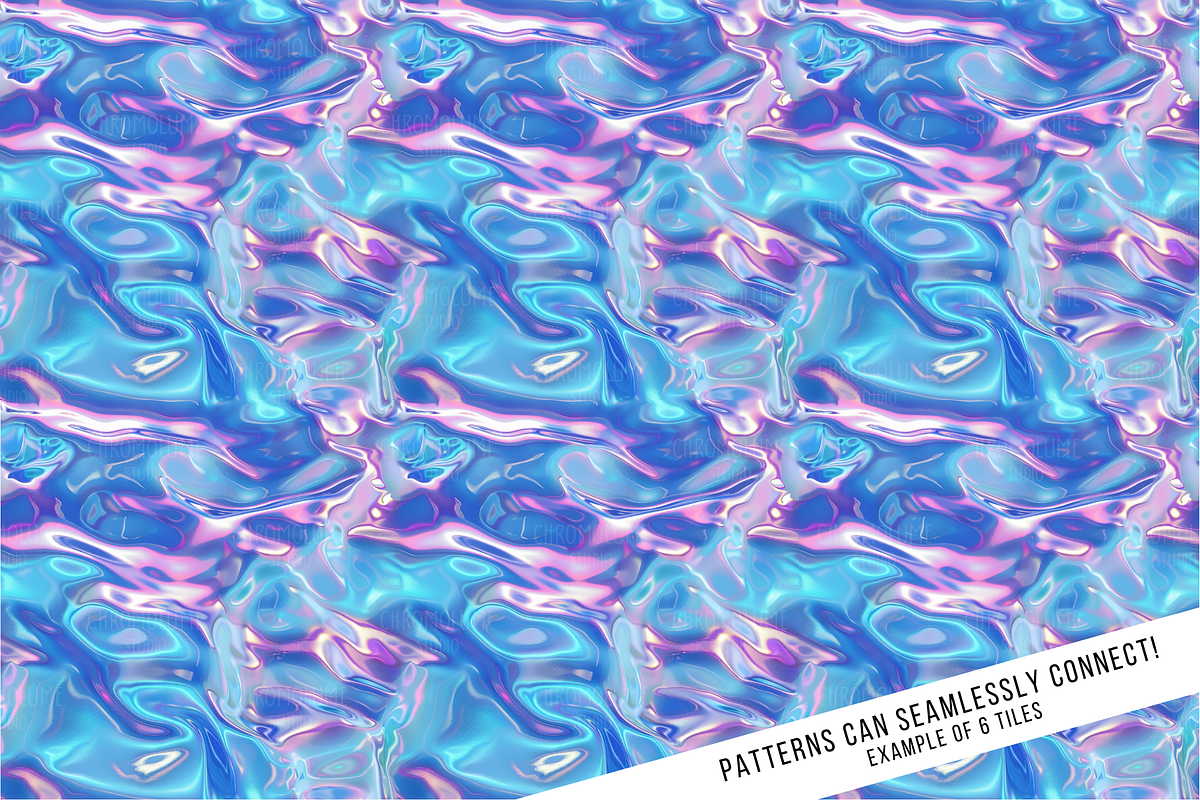 Holographic Foil Digital Paper, a Pattern Graphic by Chromolume Studio (Photo 5 of 28)